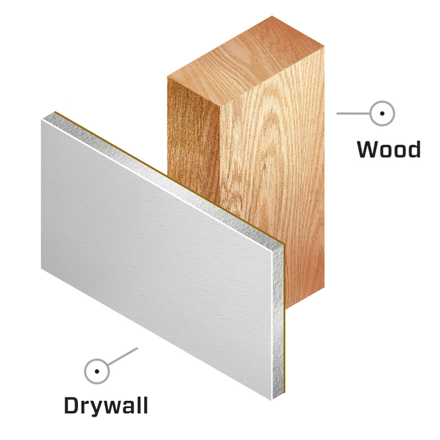 Drywall to Wood