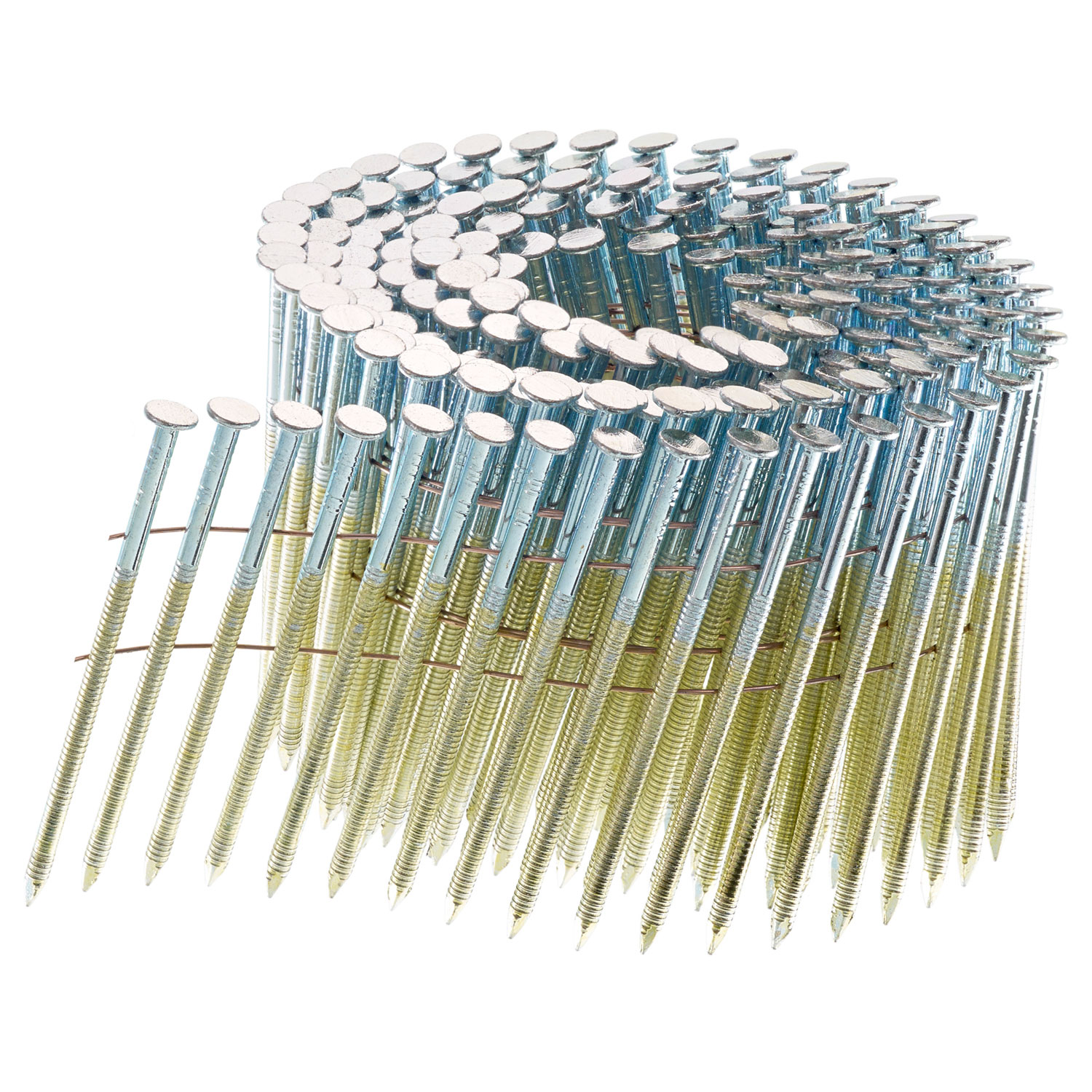 thumbnail image 2 of 1 3/4" X .090 Ring Shank Coil Nails Bright Pallet Coil Nails - HZ Fastener 2 of 10
