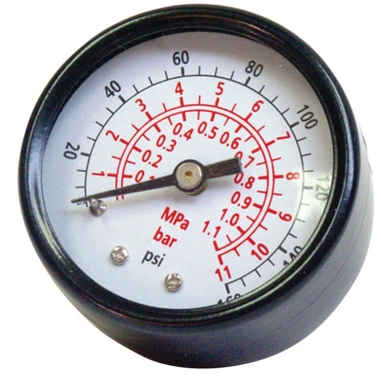 Back Mount Pressure Gauge