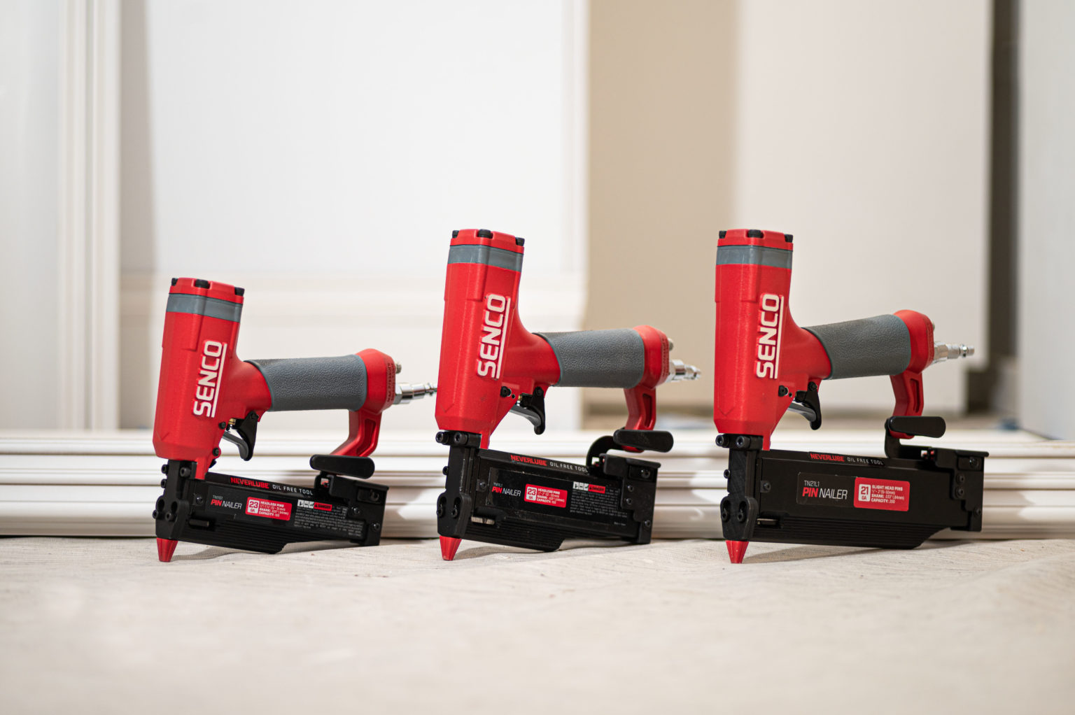 NO MORE SPITTING OIL SENCO LAUNCHES NEW PIN NAILERS WITH NEVERLUBE® TECHNOLOGY SENCO